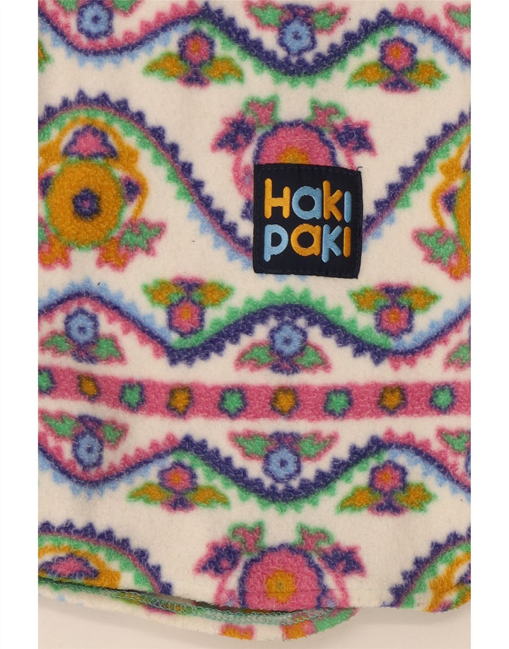 Camisa masculina vintage de lã pequena geométrica multicolorida