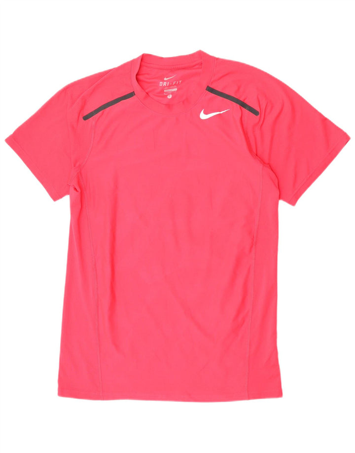 Camiseta Nike Masculina Dri Fit Top Pequena Rosa Poliéster