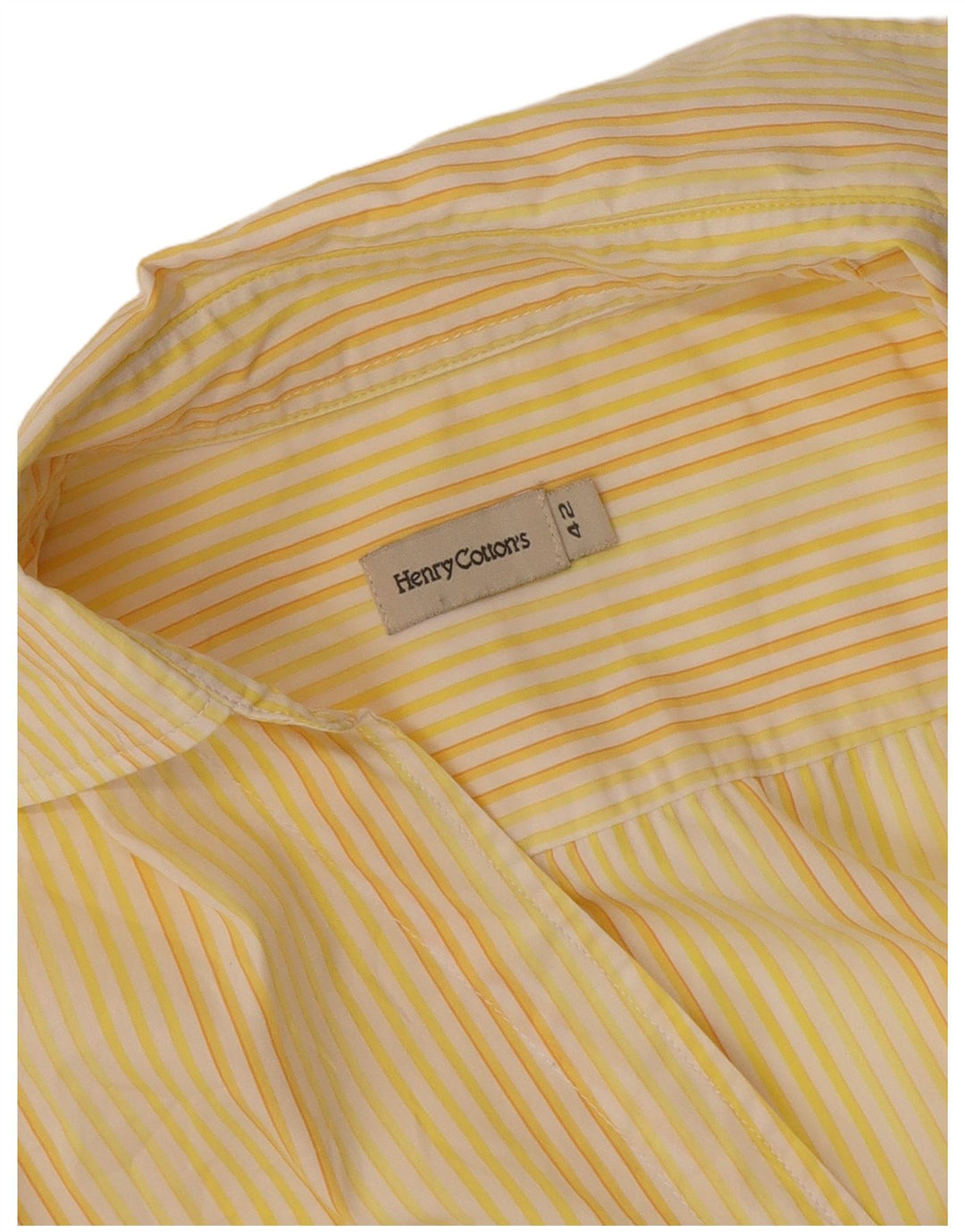 Camisa feminina sem mangas Henry Cottons IT 42 listrada amarela média