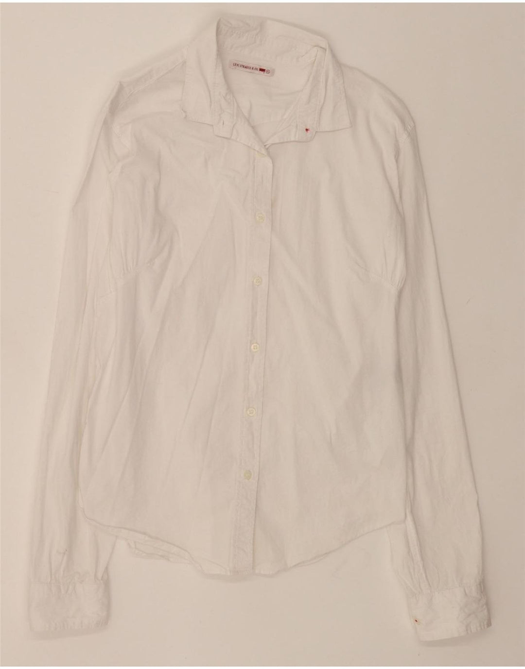 LEVI'S Womens Shirt UK 18 XL White Cotton Vintage Levi's and Second-Hand Levi's from Messina Hembry 