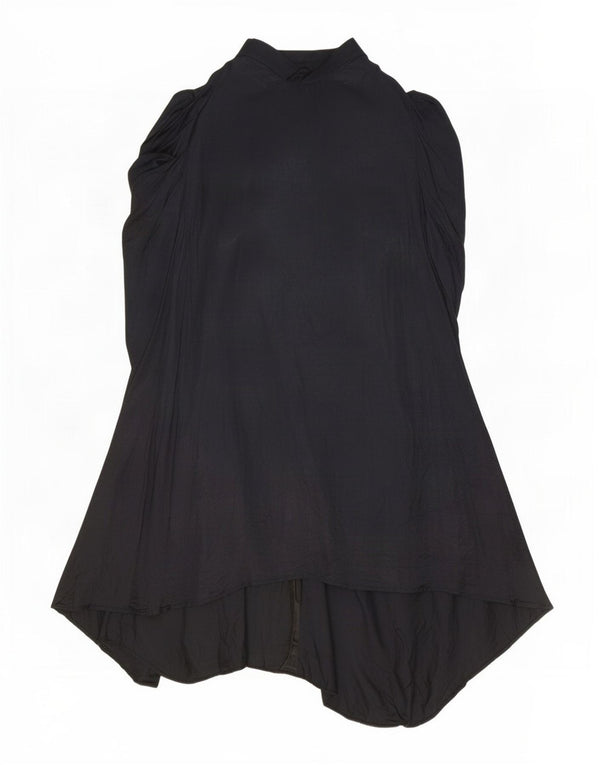Vestido feminino vintage Poncho Tenda tamanho único preto
