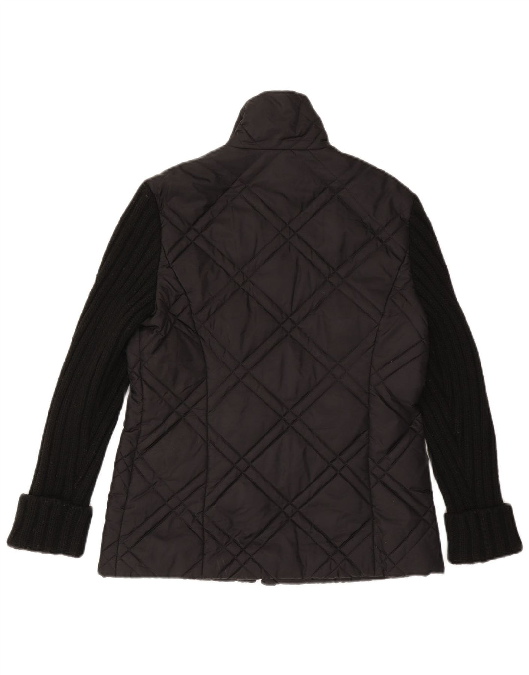 Jaqueta acolchoada feminina Max & Co. UK 10 pequena poliamida preta