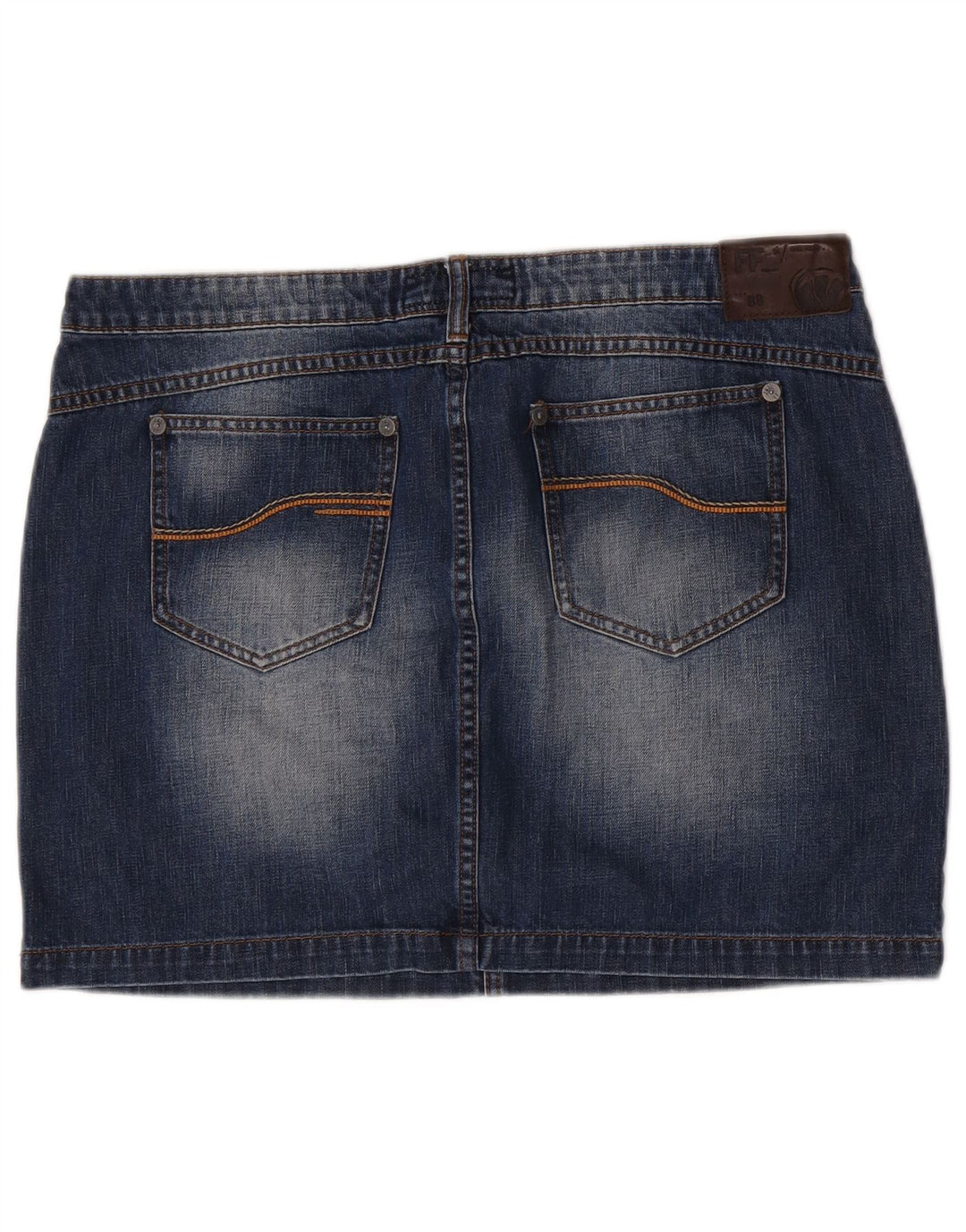 Mini saia cargo feminina Fat Face jeans W36 XL algodão azul