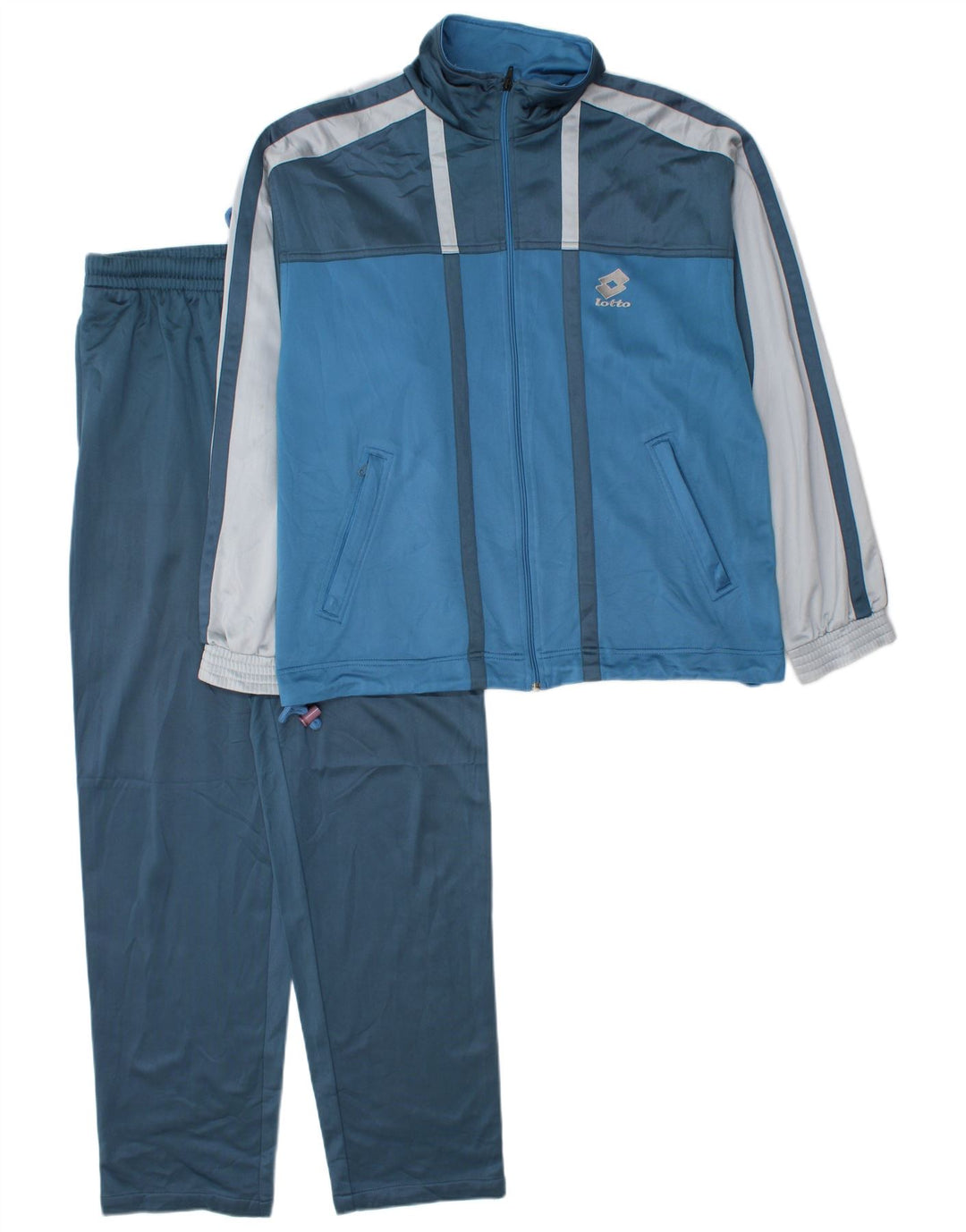Lotto Mens Full Tracksuit Grande Azul Colorblock Poliéster