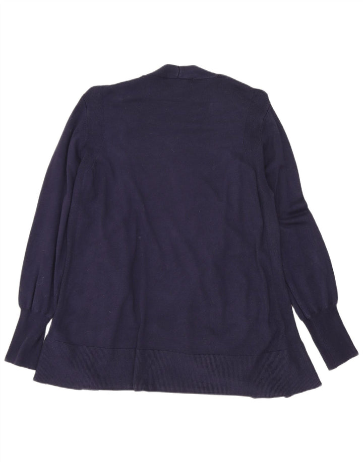 Suéter cardigã feminino Longline Marks & Spencer médio azul marinho