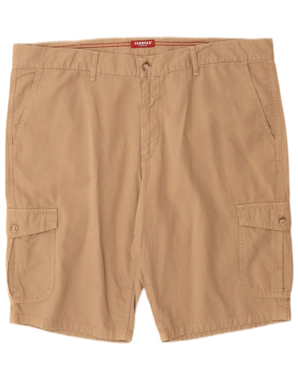 Carrera Mens Regular Fit Cargo Shorts W38 XL Algodão Bege