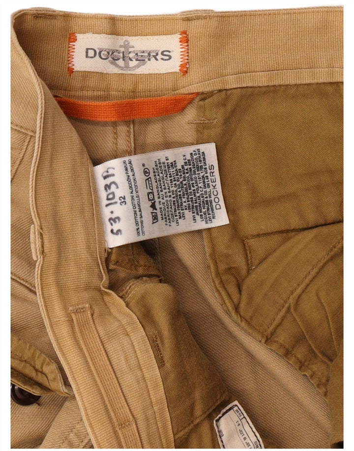 Shorts cargo masculino DOCKERS W32 algodão bege médio