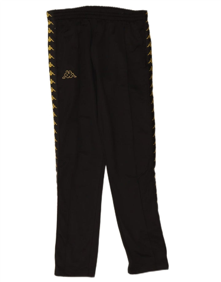 KAPPA Mens Graphic Tracksuit Trousers Medium  Black