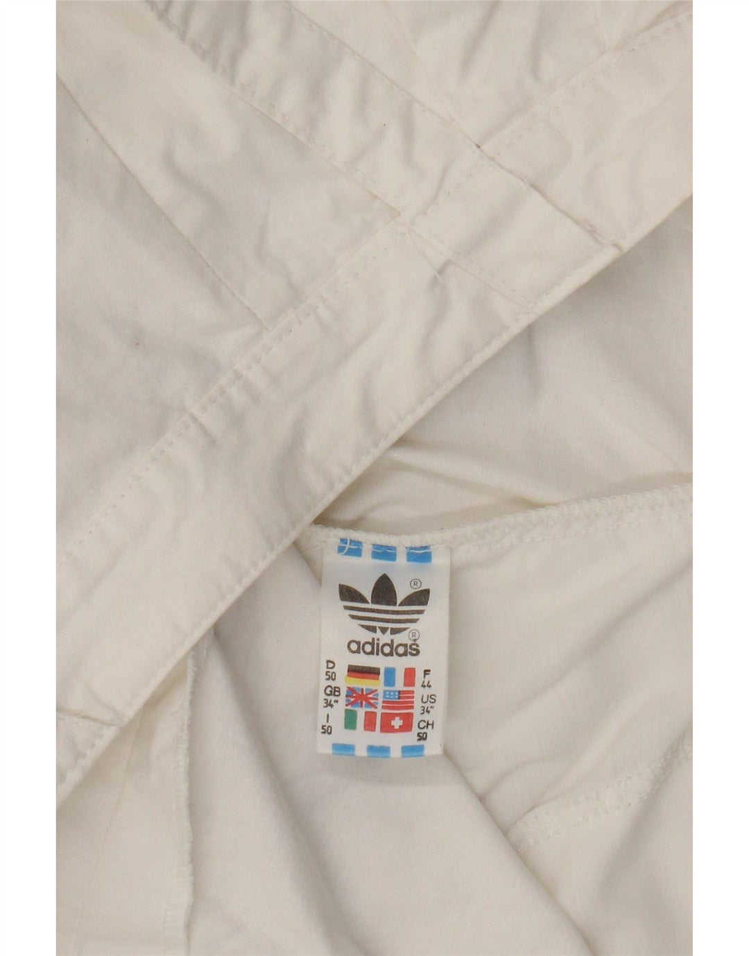 ADIDAS Womens Chino Shorts W34 Large White Cotton Vintage Adidas and Second-Hand Adidas from Messina Hembry 