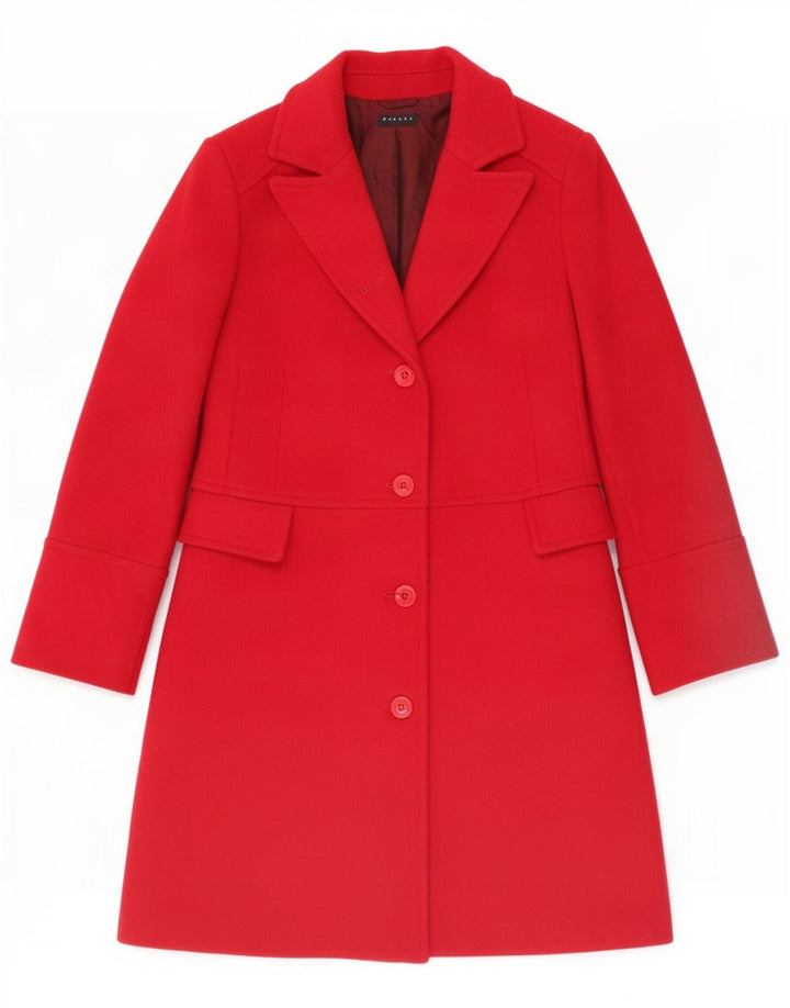Sobretudo feminino Sisley IT 44 lã vermelha média