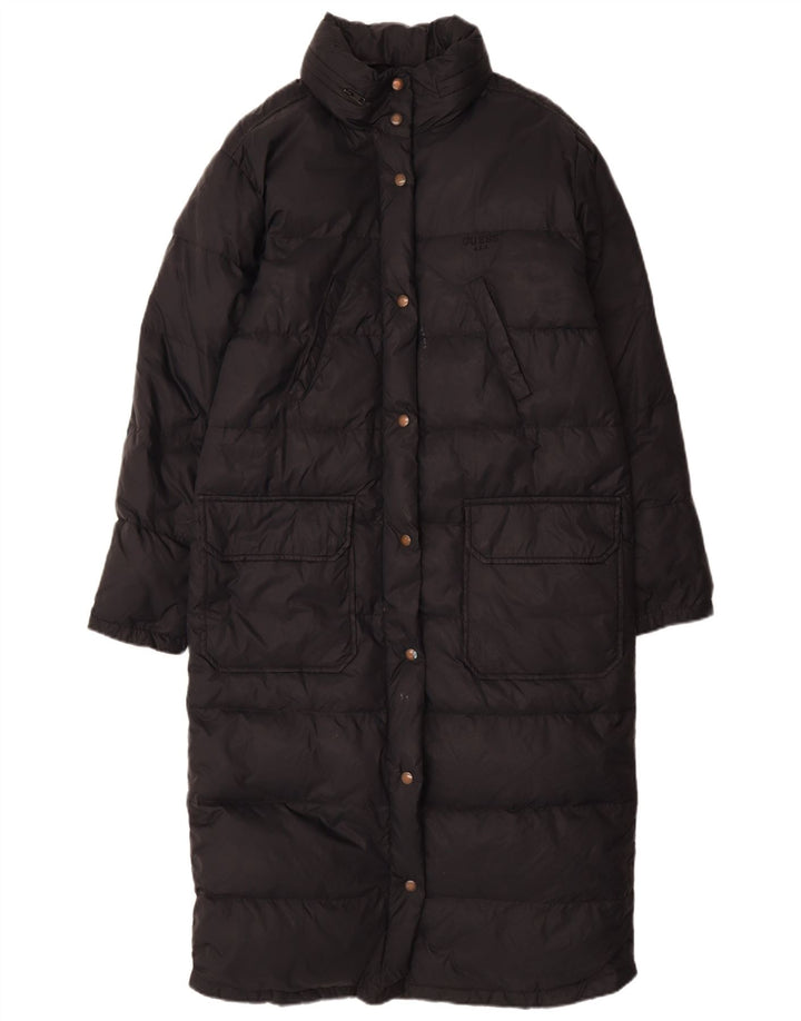 Casaco acolchoado feminino GUESS UK 14 médio preto nylon
