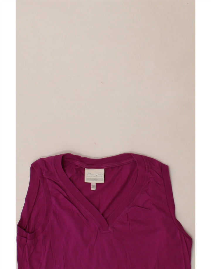 CHAMPION Girls Vest Top 13-14 Years XL Purple Cotton Vintage Champion and Second-Hand Champion from Messina Hembry 