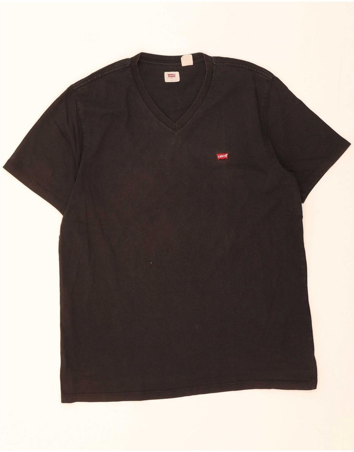 Camiseta masculina LEVI'S grande algodão preto
