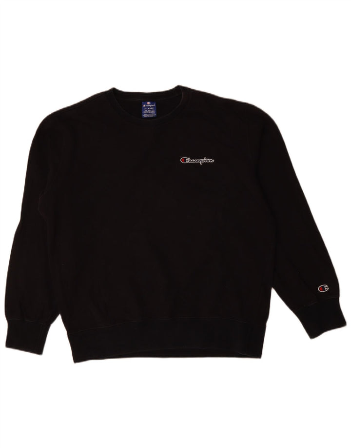 Campeão Mens Moletom Jumper XL Algodão Preto