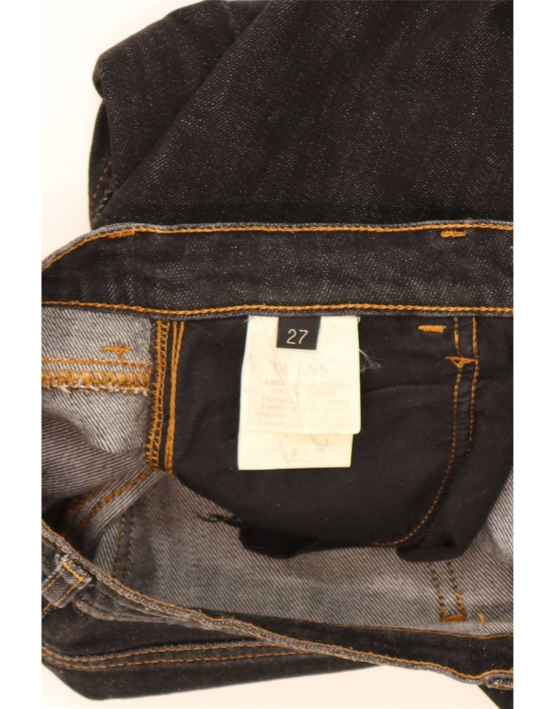 Guess Jeans Bootcut Feminino W27 L31 Algodão Preto