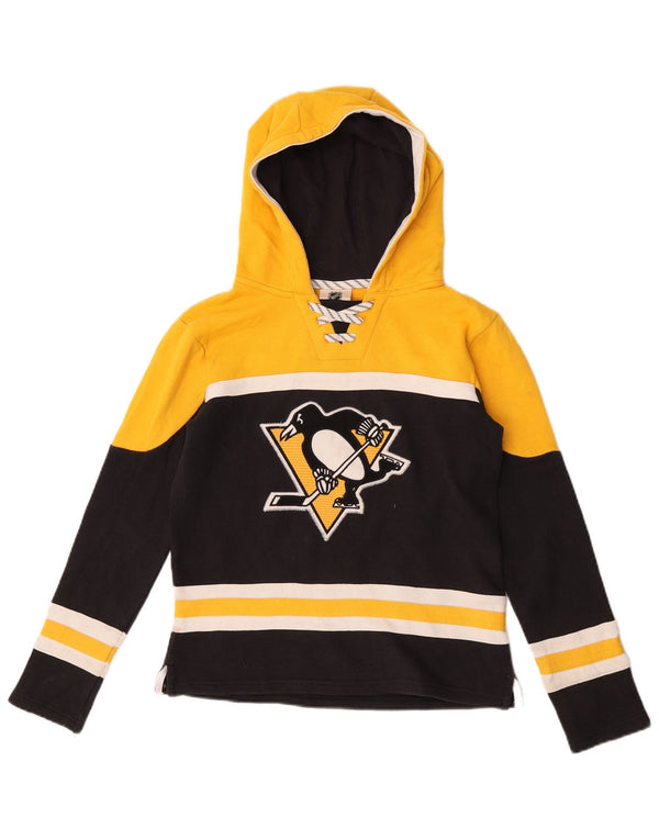 NHL Boys Pittsburgh Penguins moletom com capuz 10-11 anos médio preto