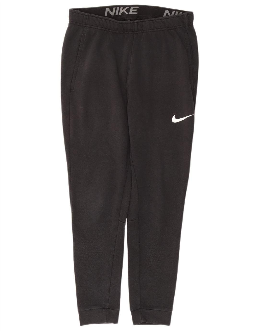 Nike Mens Dri Fit Standard Fit Calças de treino Joggers cinza médio
