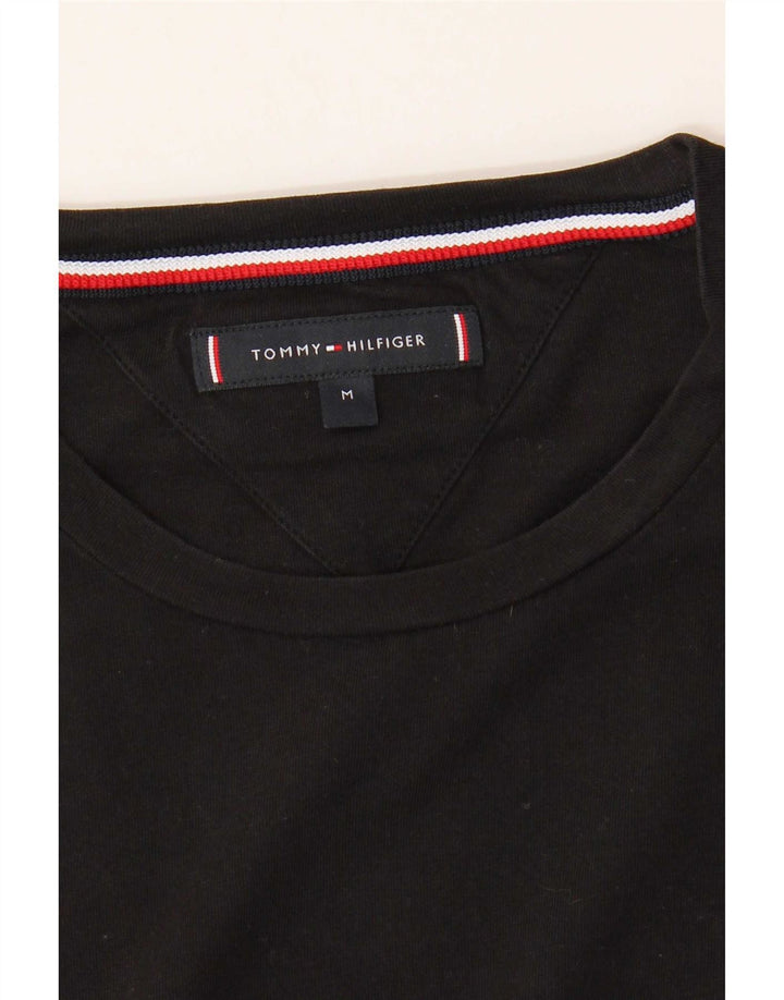 Tommy Hilfiger Camiseta masculina Top Médio Preto