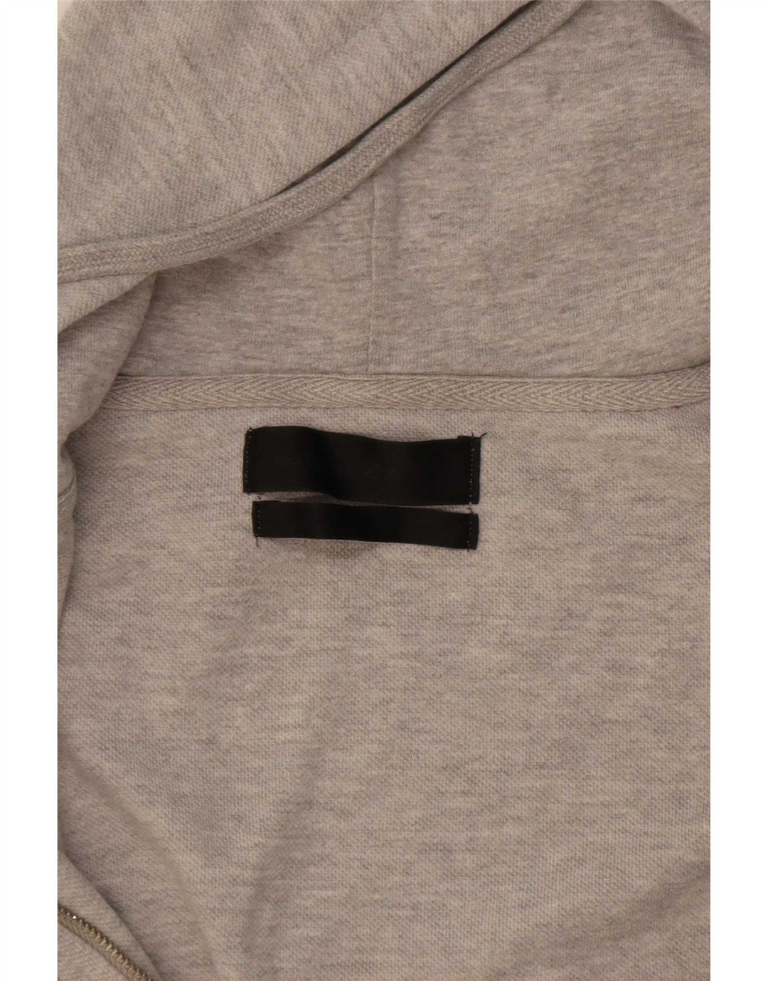 Suéter masculino Zara com capuz e zíper pequeno cinza manchado