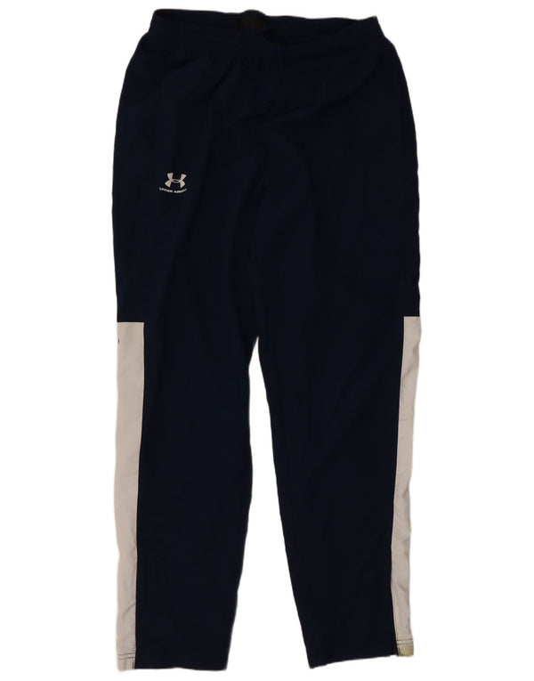 Calça de treino masculina Under Armour Loose Fit grande bloco colorido azul marinho