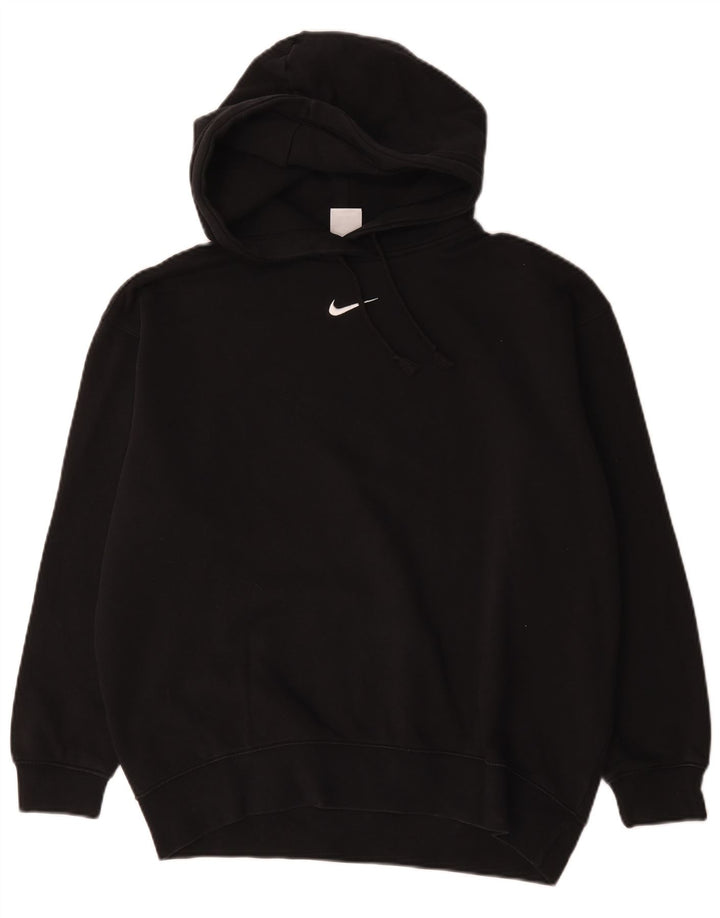 Jumper com capuz Nike masculino oversized pequeno algodão preto