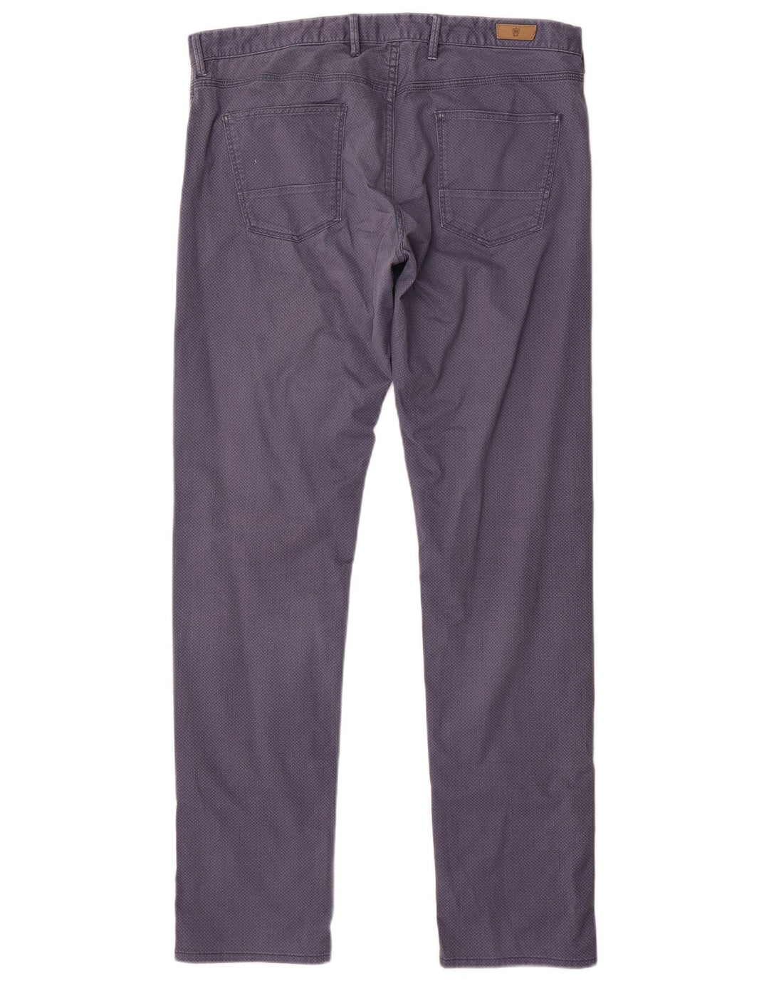 Calça casual masculina MASSIMO DUTTI UE 44 grande W34 L33 azul marinho manchado