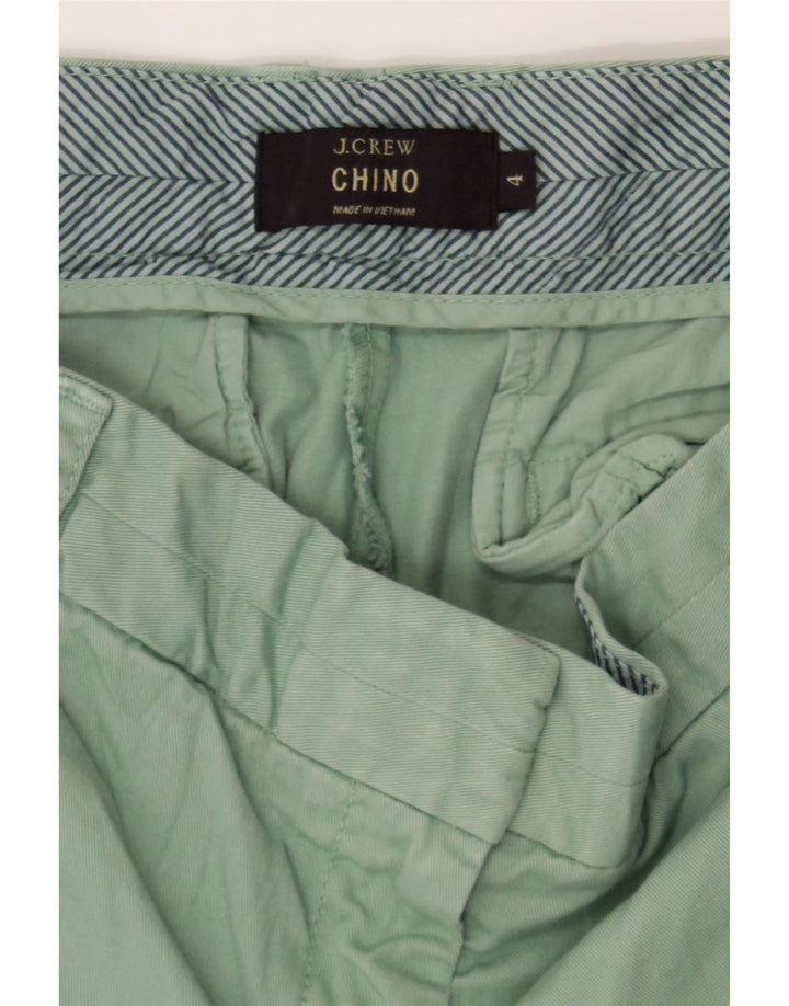 J. CREW Mens Chino Shorts US 4 Small W28 Green Cotton Vintage J. Crew and Second-Hand J. Crew from Messina Hembry 