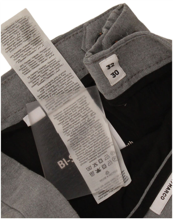 Calça masculina Jack & Jones Marco Slim Fit Chino W32 L30 Cinza Poliéster