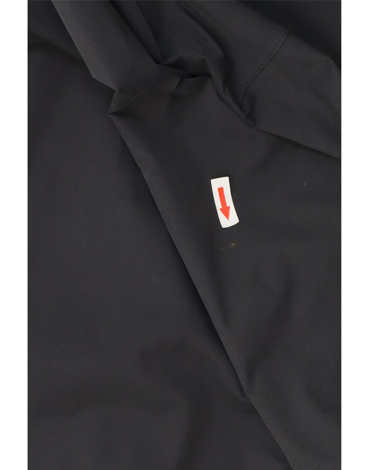 Jaqueta de chuva feminina com capuz Jack Wolfskin UK 16 grande cinza poliamida