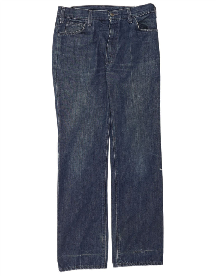 Calça jeans reta masculina Levi's W33 L34 azul algodão