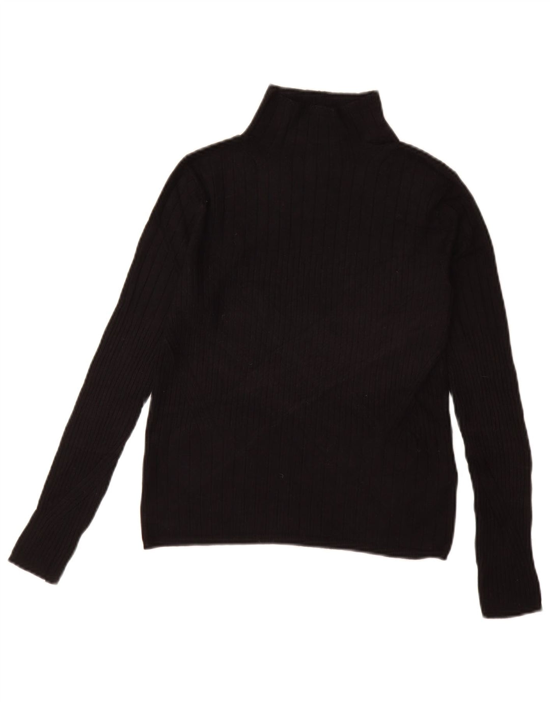 MARKS & SPENCER Suéter feminino com gola tartaruga Reino Unido 10 pequeno preto