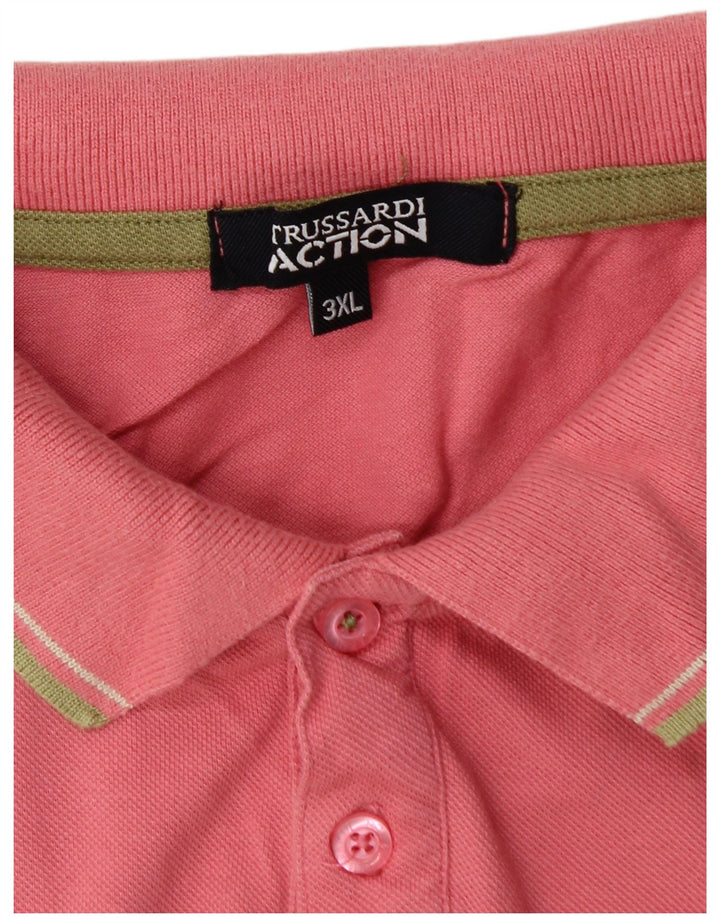 Camisa polo masculina Trussardi 3XL rosa
