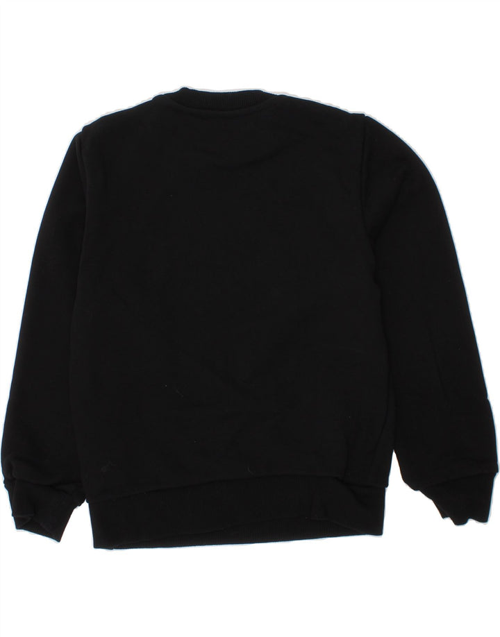 DIESEL Girls Graphic Sweatshirt Jumper 6-7 Years Black Cotton Vintage Diesel and Second-Hand Diesel from Messina Hembry 