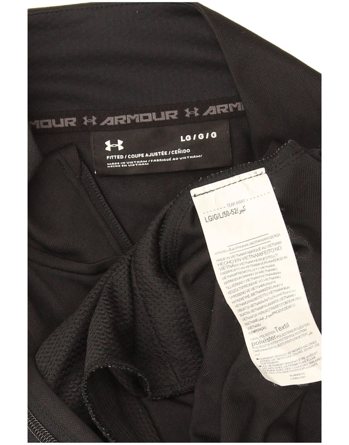 Under Armour Mens Treino Top Jaqueta Grande Poliéster Preto