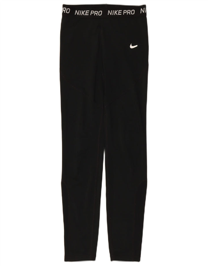 Leggings NIKE Girls Dri Fit Graphic 13-14 Anos XL Preto Poliéster