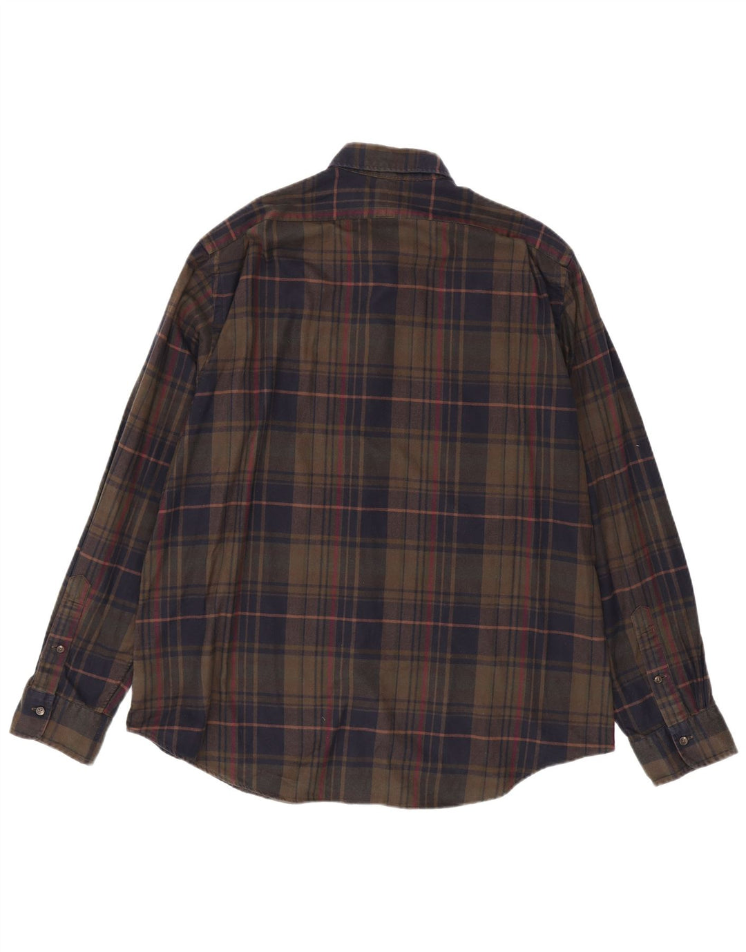 Camisa masculina de flanela POLO RALPH LAUREN 2XL algodão xadrez marrom