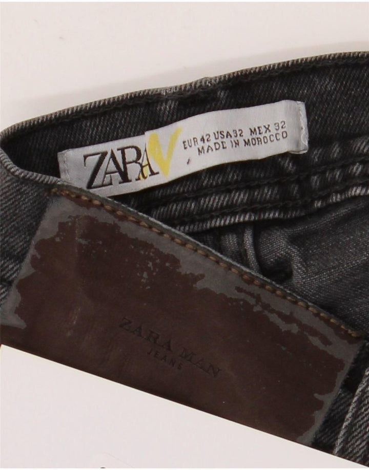 Zara Jeans Slim Masculino W32 L30 Preto