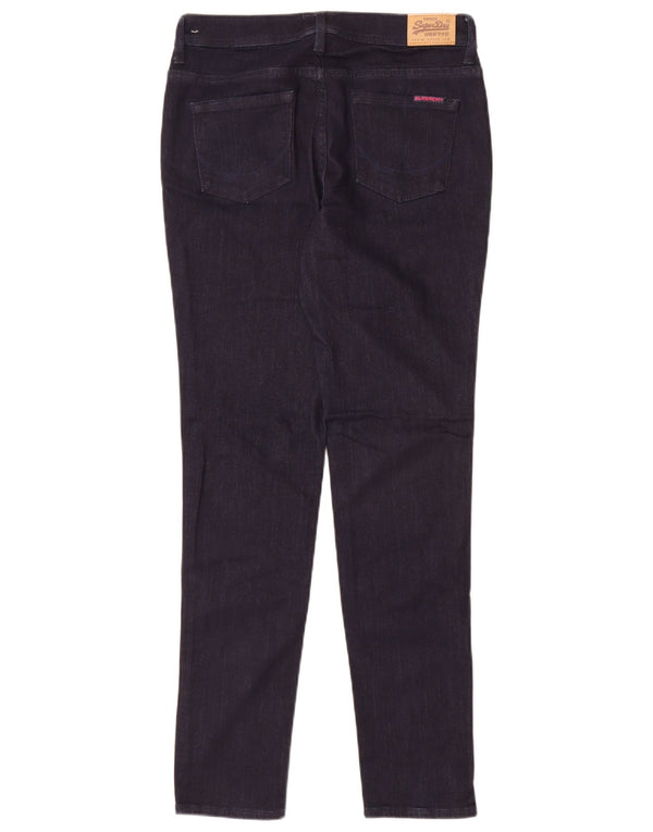Calça jeans skinny feminina Superdry Standard Fit W30 L32 azul marinho algodão