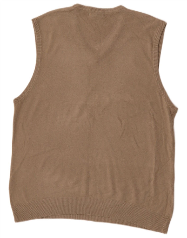 Regata masculina Marks & Spencer Blue Harbor Vest XL bege acrílico