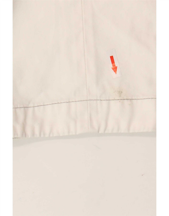 Calça cortada feminina Murphy & Nye W31 L24 algodão branco