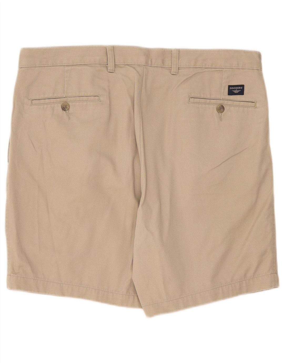 Dockers Mens Pegged Chino Shorts W36 Grande Algodão Bege