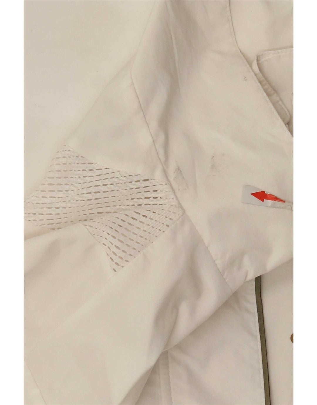Adidas Womens Tracksuit Top Jacket UK 12 Médio Branco Poliéster