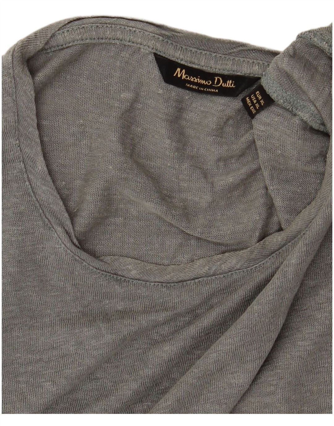 Camiseta masculina MASSIMO DUTTI XL cinza