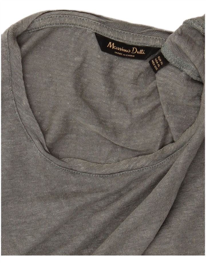 Camiseta masculina MASSIMO DUTTI XL cinza
