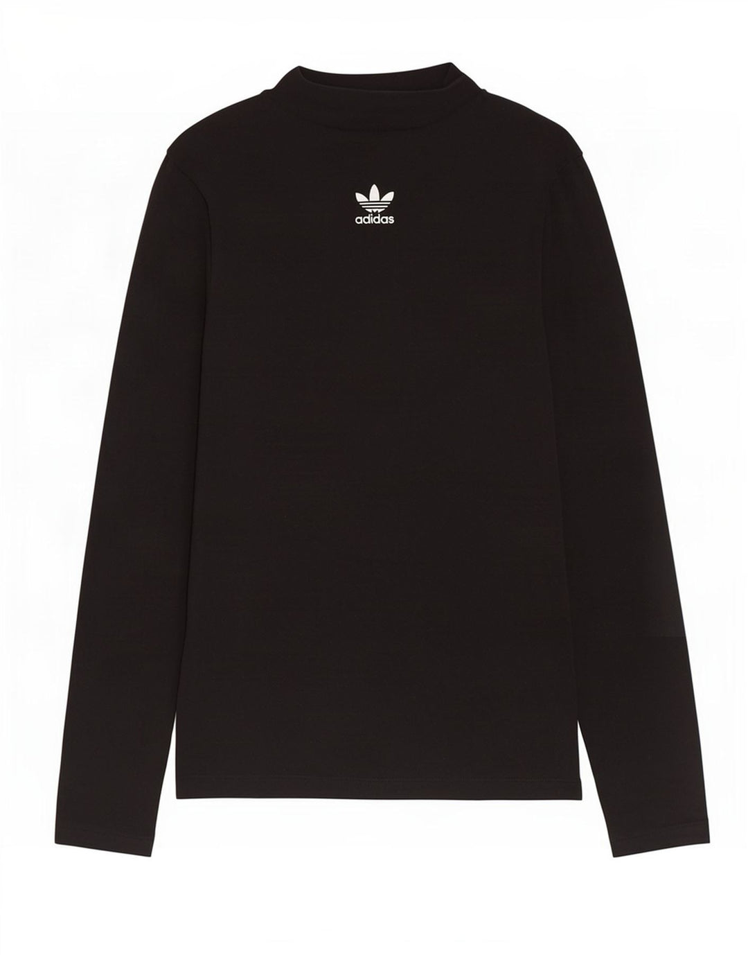 Adidas Mulher Top Manga Longa UK 12 Médio Algodão Preto