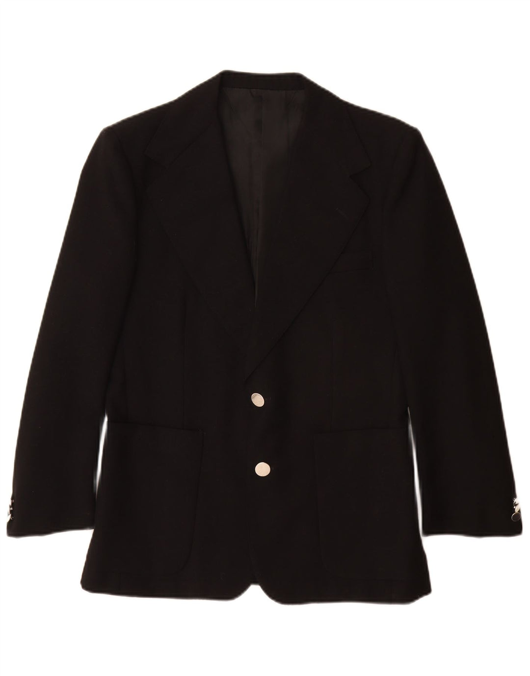 Renoma Mens Jaqueta Blazer de 2 Botões EU 46 Pequeno Preto