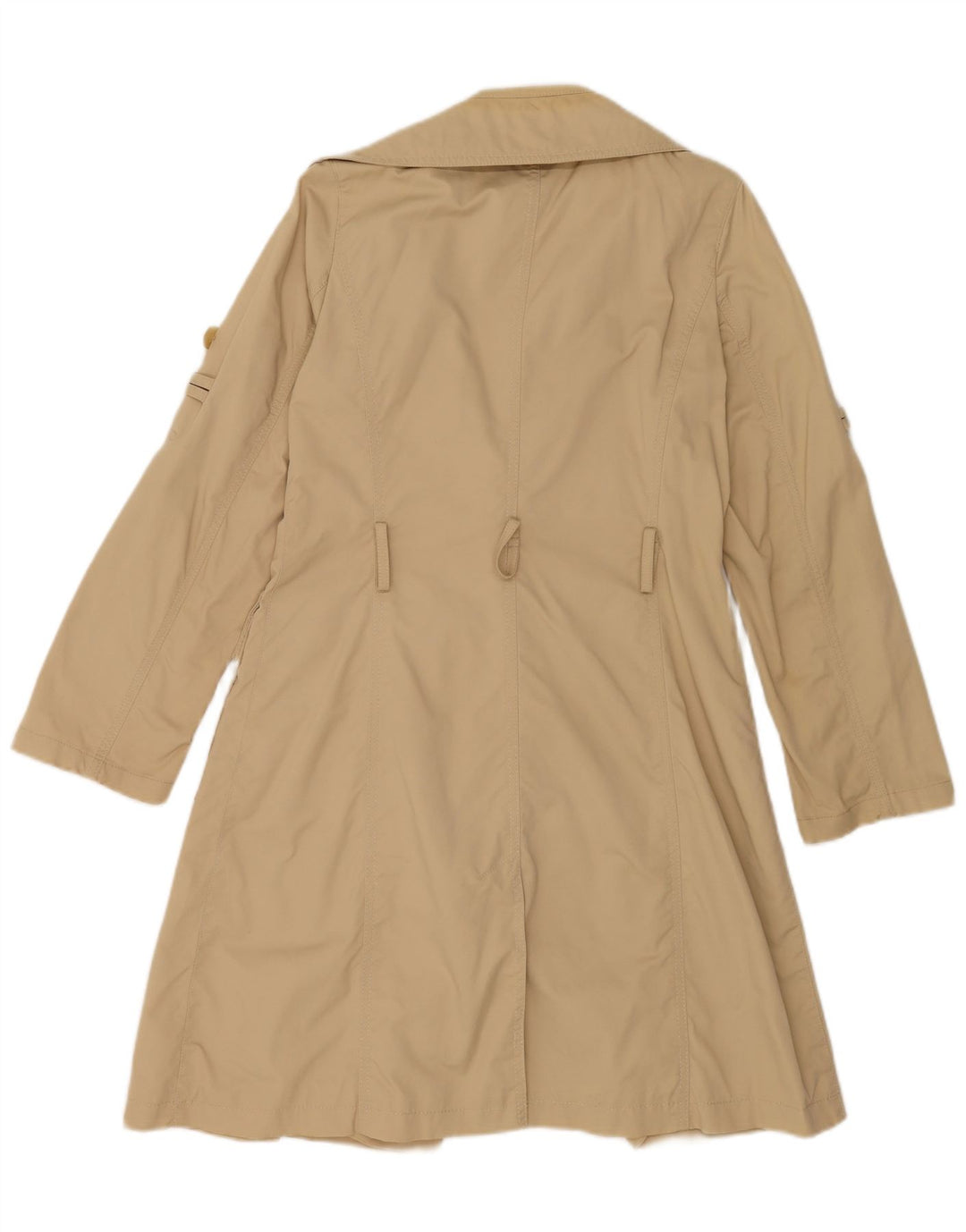 Dkny Womens Oversized Trench Coat UK 6 XS Algodão Marrom