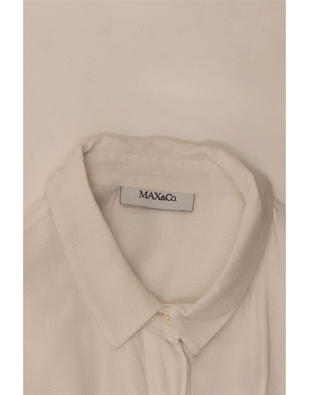 Camisa feminina Max & Co. Reino Unido 10 pequena mancha branca