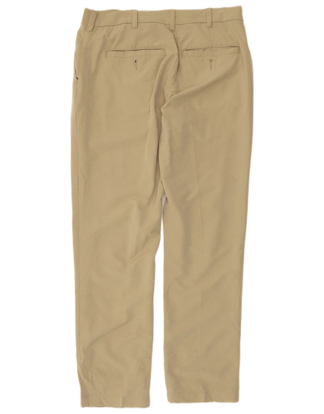 Lee Mens Tapered Straight Chino Calças W34 L32 Poliéster Bege