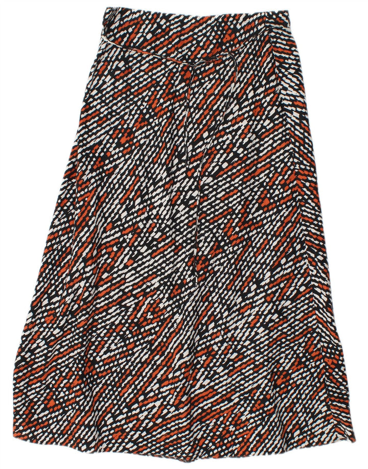 Saia feminina MARKS & SPENCER A-Line UK 12 Médio W30 Multicolor Chevron